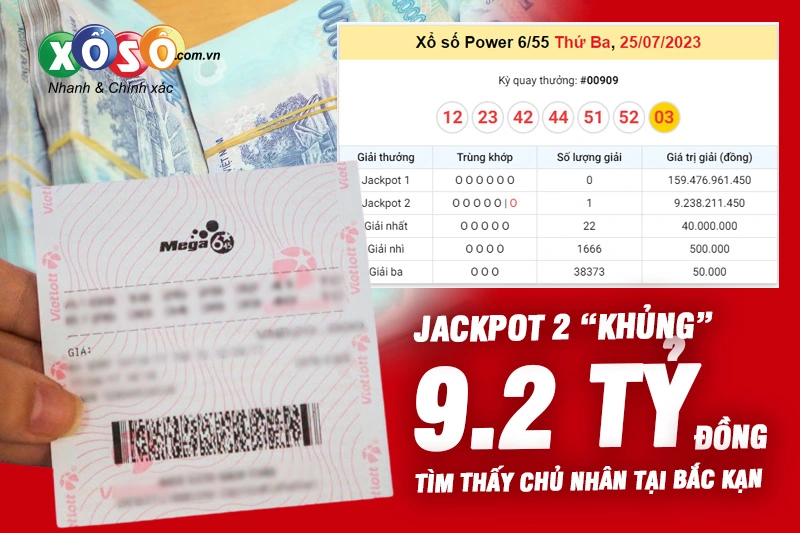 JACKPOT 2 hơn 9,2 tỷ đồng đã tìm thấy chủ nhân Tin tức mới nhất, chỉ có tại 911win